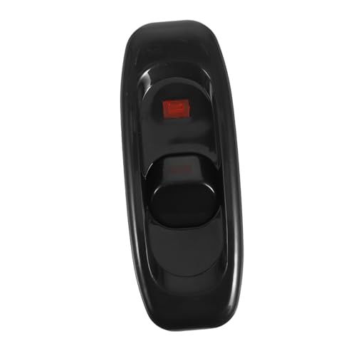 FUTUREORYY Schwarzer Inline Lichtschalter mit LED kontrollleuchte Schnurschalter für Nachttischlampe und Schreibtischlampe Modernes Minimalistisches Design Geeignet für Büro Zuhause von FUTUREORYY
