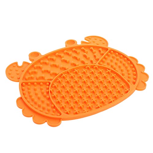 FUTUREORYY Silikon Pet Lick Pad Slow Feeder Matte rutschfest Langlebig für Hunde Katzen Schlingen Futternapfunterlage Fördert Langsames Fressen zur Besseren Verdauung Bpa frei Orange FUTUREORYY Silikon Pet Lick Pad Slow Feeder Matte rutschfest Langlebig für Hunde Katzen Schlingen Futternapfunterlage Fördert Langsames Fressen zur Besseren Verdauung Bpa frei Orange von FUTUREORYY