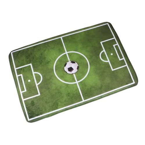 FUTUREORYY Skid Resistant Flannel Mini Fußballfeld Teppich Weicher Rutschfester Bodenmatte für Wohnzimmer Schlafzimmer Badezimmer Komfortable Druckentlastung Dekorativer Spielteppich für FUTUREORYY Skid Resistant Flannel Mini Fußballfeld Teppich Weicher Rutschfester Bodenmatte für Wohnzimmer Schlafzimmer Badezimmer Komfortable Druckentlastung Dekorativer Spielteppich für von FUTUREORYY