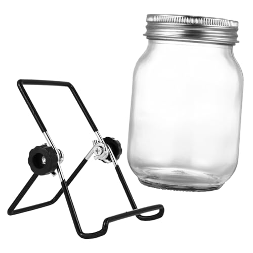 FUTUREORYY Sprouting Kit Edelstahl Deckel Keimglas mit Schwarzem Ständer Indoor Keimset für Brokkoli Alfalfa Kresse Radieschen Weizengras Mungbohnen mit Rostfreiem Siebdeckel und Ablaufsystem FUTUREORYY Sprouting Kit Edelstahl Deckel Keimglas mit Schwarzem Ständer Indoor Keimset für Brokkoli Alfalfa Kresse Radieschen Weizengras Mungbohnen mit Rostfreiem Siebdeckel und Ablaufsystem von FUTUREORYY