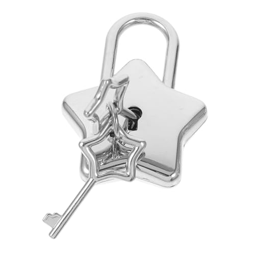 FUTUREORYY Sternförmiges Kleines Vorhängeschloss mit Schlüssel Dekoratives DIY Schloss für Tagebuch Notizbuch Geschenk für Mädchen Kompakt Leicht Praktische Anwendung Einzigartiges Design FUTUREORYY Sternförmiges Kleines Vorhängeschloss mit Schlüssel Dekoratives DIY Schloss für Tagebuch Notizbuch Geschenk für Mädchen Kompakt Leicht Praktische Anwendung Einzigartiges Design von FUTUREORYY