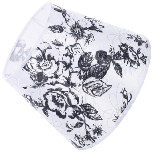 FUTUREORYY Stoff Lampenschirm Ersatzschirm für Tisch Stehlampe Konischer Drum Lampenschirm Vintage Stil Staubabweisend Weiches Textil für Schlafzimmer und Wohnraum von FUTUREORYY