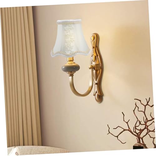 FUTUREORYY Stofflampenschirm aus Langlebigem Material Schützende Abdeckung für Tisch Steh Wandleuchten Stilvoller Lampenschirm für Wohnzimmer und Büro Einfache Anwendung Passend von FUTUREORYY