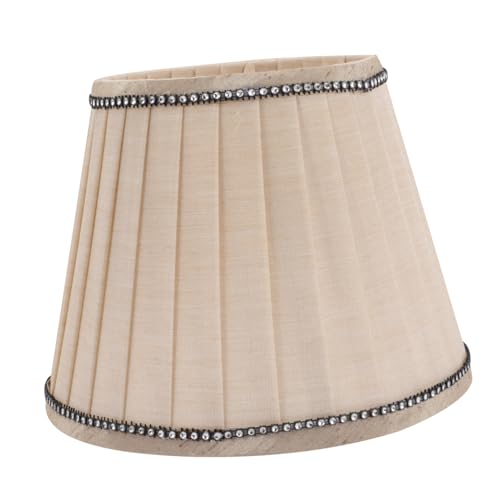 FUTUREORYY Stofflampenschirm mit Plissee design Khakifarben mit Kristallverzierung für Tisch Steh Nachttischlampen Langlebig Einfach zu Montieren Geeignet für Wohn Hotelzimmer FUTUREORYY Stofflampenschirm mit Plissee design Khakifarben mit Kristallverzierung für Tisch Steh Nachttischlampen Langlebig Einfach zu Montieren Geeignet für Wohn Hotelzimmer von FUTUREORYY