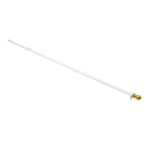 FUTUREORYY Teiliger Aluminiumlegierung Fahnenmast Wetterfest Rostfrei für Garten Outdoor mit Drehbarer Halterung Einfache Langlebiger Fahnenhalter von FUTUREORYY