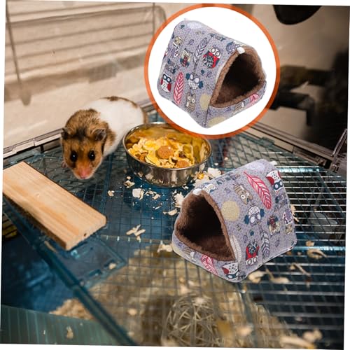 FUTUREORYY Tragbares Kleintier Nest Wärmendes Kuschelbett für Hamster Igel Kaninchen mit Niedlichem Design Leichter Weicher Schlafplatz für Kleine Haustiere Sofa Stuhl Auto Geeignet von FUTUREORYY