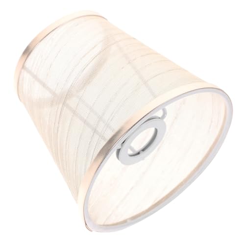FUTUREORYY Transparenter Runder Stoff Lampenschirm Fassung Deckenlampe Vintage Stil für Schlafzimmer Wohnzimmer Esszimmer Büro Hotel Geeignet von FUTUREORYY