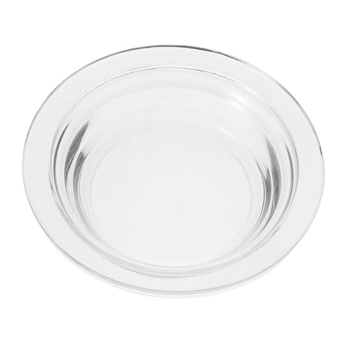FUTUREORYY Transparentes Glas Tablett Wachsschmelz Teller Aromatherapie Duftwärmer Glasplatte Vielseitig Hitzebeständig Wiederverwendbar zum Schutz und Dekorieren von Oberflächen von FUTUREORYY