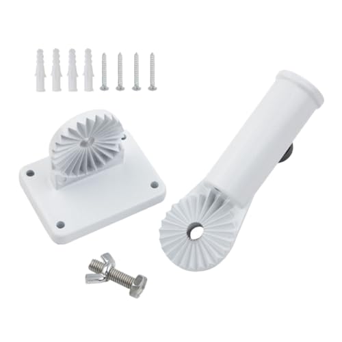 FUTUREORYY Verstellbare Wandhalterung Fahnenmast Aluminiumlegierung und Abs Stabile Flaggenhalterung für Balkon Garten Terrasse Wetterfest Einfache Anbringung Geeignet für Flaggenmasten von FUTUREORYY