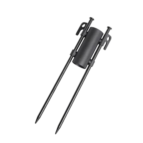 FUTUREORYY Verstellbarer Stangenhalter Tragbarer Schirmständer für Outdoor Zelt Sonnenschutz Camping mit Doppelnut Fixierung und Erdspießen von FUTUREORYY