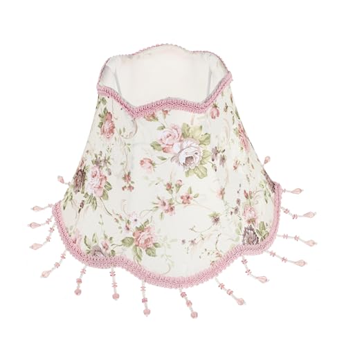 FUTUREORYY Vintage Lampenschirm aus Robustem und Tischlampe Lampenschirm Rosa Stabiler Innenträger für Schreibtisch und Nachttischleuchten Langlebig und Multifunktional von FUTUREORYY
