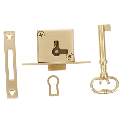 FUTUREORYY Vintage Möbelschloss mit Schlüssel Quadratisches Schrankschloss aus Langlebigem Messing Vielseitig für Küchenschränke und Möbel Elegantes Design für Zuverlässigen Schutz FUTUREORYY Vintage Möbelschloss mit Schlüssel Quadratisches Schrankschloss aus Langlebigem Messing Vielseitig für Küchenschränke und Möbel Elegantes Design für Zuverlässigen Schutz von FUTUREORYY