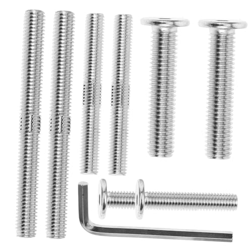 FUTUREORYY Vollgewinde Stahlschrauben Doppelendbolzen Flachkopfschrauben für Kratzbaum Reparatur Inklusive Innensechskant Schlüssel Langlebig Präzise Gewindeverbindung Robust von FUTUREORYY