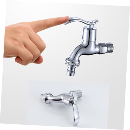 FUTUREORYY Vollkupfer Waschmaschinen Wasserhahn Punkt Punkt Wasseranschluss Wasserhahn für Innen und Außenbereich Langlebig und Wasserflusskontrollierend von FUTUREORYY