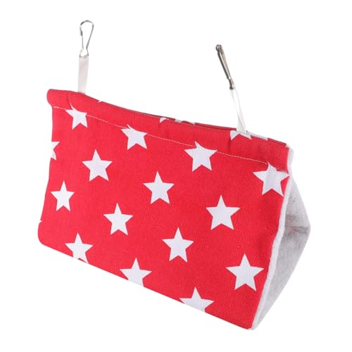 FUTUREORYY Warmes Papageien Vogelnest Hängematte aus Weichem Material Pflegeleicht mit Dualen Befestigungen Vielseitig für Schlafen Mittlere Rot für Ganzjährigen Schutz und FUTUREORYY Warmes Papageien Vogelnest Hängematte aus Weichem Material Pflegeleicht mit Dualen Befestigungen Vielseitig für Schlafen Mittlere Rot für Ganzjährigen Schutz und von FUTUREORYY