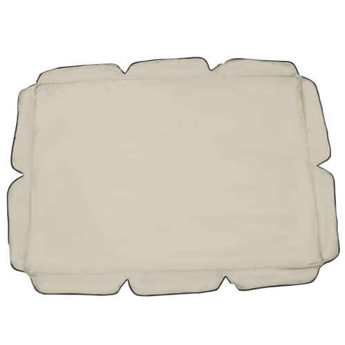 FUTUREORYY Wasserdichte Gartenschaukel Abdeckung Beige mit Elastischem Band Staubdicht Uv Beständig Wetterfeste Schutzhülle für Doppelsitzige Outdoor Schaukel von FUTUREORYY