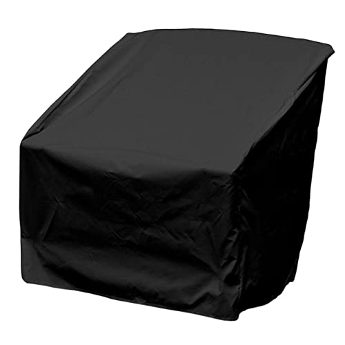 FUTUREORYY Wasserdichte Reißfeste Gartenstuhl-abdeckung aus Flexiblem Outdoor- Schützende Staub Regenschutzhaube für Gartenmöbel Großer Schwarzer Überzug von FUTUREORYY