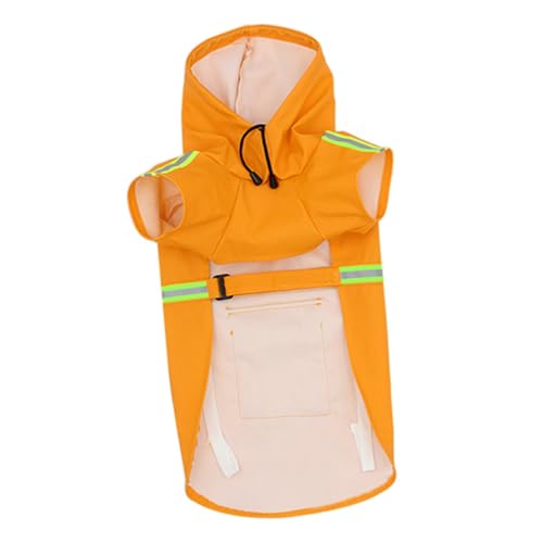 FUTUREORYY Wasserdichter Hunderegenmantel mit Reflektierendem Streifen Verstellbar für Große und Kleine Hunde für Outdoor aktivitäten bei Regen und Schützt vor Nässe und Hält Warm von FUTUREORYY