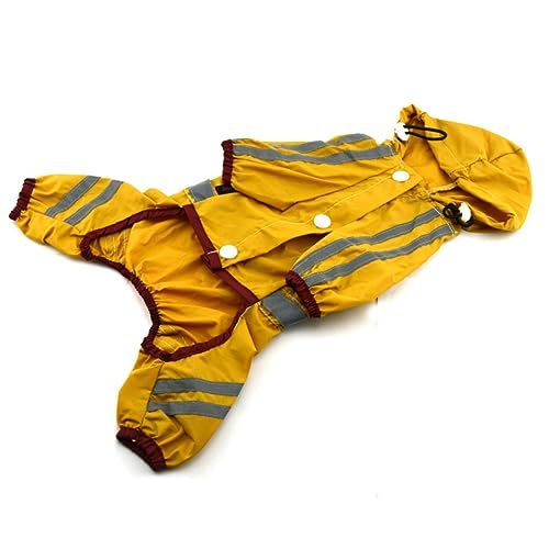 FUTUREORYY Wasserdichter PVC Hunderegenmantel Gelb Xs Einlagiger Haustier Regenmantel mit Elastischen Beinen und Offenem Schwanzbereich für Kleine Hunde und Welpen FUTUREORYY Wasserdichter PVC Hunderegenmantel Gelb Xs Einlagiger Haustier Regenmantel mit Elastischen Beinen und Offenem Schwanzbereich für Kleine Hunde und Welpen von FUTUREORYY