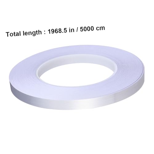 FUTUREORYY Wasserdichtes Selbstklebendes Fliesenband Silber Verstellbarer Fugenfüller für Keramikfliesen Langlebiges Bodendichtungsband Einfach zu Schneiden und Anzubringen Dekoratives Boden von FUTUREORYY