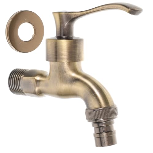 FUTUREORYY Wasserhahn Waschmaschine Wandmontage Antiker Küchenarmatur Badarmatur Hohe Verschleißfestigkeit Tropffrei Langlebig für Garten und Waschbecken von FUTUREORYY