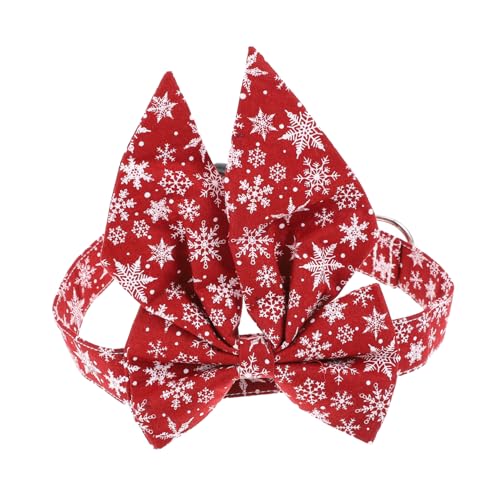 FUTUREORYY Weihnachtliches Haustierhalsband mit Verstellbarem Baumwollband und Abnehmbarer Schleife Kätzchen und Hundehalsband für Festliche Partys Dekorativer Katzenkragen Geeignet für FUTUREORYY Weihnachtliches Haustierhalsband mit Verstellbarem Baumwollband und Abnehmbarer Schleife Kätzchen und Hundehalsband für Festliche Partys Dekorativer Katzenkragen Geeignet für von FUTUREORYY