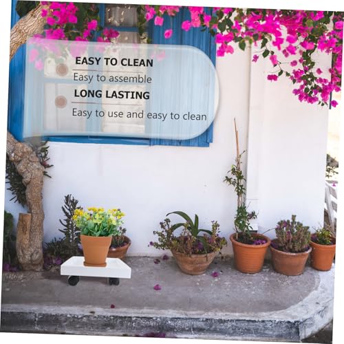 FUTUREORYY Weißer Quadratischer Pflanztopf Untersetzer aus Gehärtetem Material mit Universalrollen Robust und Langlebig Schützt Böden und Oberflächen vor Wasserschäden Einsetzbar für FUTUREORYY Weißer Quadratischer Pflanztopf Untersetzer aus Gehärtetem Material mit Universalrollen Robust und Langlebig Schützt Böden und Oberflächen vor Wasserschäden Einsetzbar für von FUTUREORYY