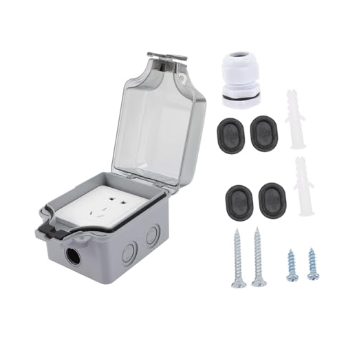 FUTUREORYY Wetterfeste Outdoor Steckdosen Abdeckung Schutzbox UV Beständig Isoliert Für Außenbereich Garten Mehrfachsteckdose FUTUREORYY Wetterfeste Outdoor Steckdosen Abdeckung Schutzbox UV Beständig Isoliert Für Außenbereich Garten Mehrfachsteckdose von FUTUREORYY