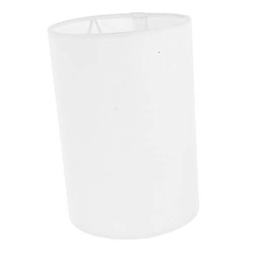 FUTUREORYY Zylindrischer Weißer Lampenschirm Innen Stabile Stoff eisen Konstruktion Weiches Licht Einfache Montage Vielseitig für Schlafzimmer Wohnzimmer Büro Ersatz für Tisch Stehlampe von FUTUREORYY