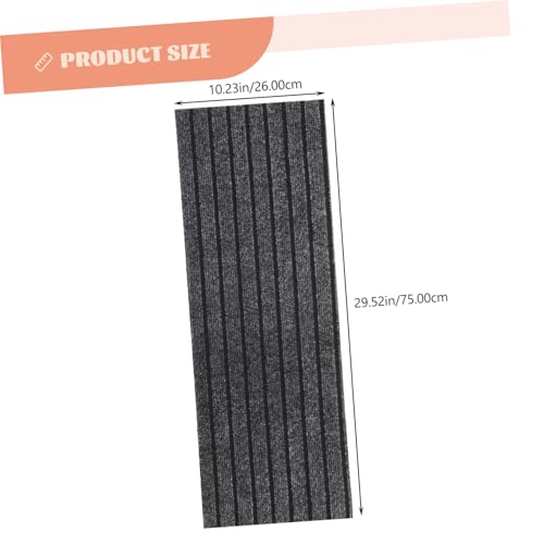 FUTUREORYY rutschfeste Treppenmatte mit Polyester Oberfläche Rutschhemmend für Haushalt und Büro Strapazierfähig Pflegeleicht Sicher für Senioren und Haustiere Dunkles von FUTUREORYY