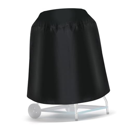 FUTUREORYY wasserdichte Runde Grillabdeckung Wetterfeste BBQ Abdeckhaube für Gas und Holzkohlegrills Leichter Robuster Schutz für Outdoor Elektrogrills und Feuerstellen von FUTUREORYY