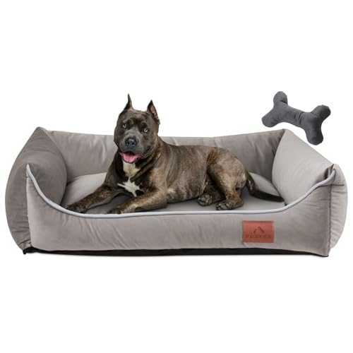 FUUFEE Hundebett L | Hundesofa für Große Hunde 100 x 80 cm | Waschbar Hundebett | Abnehmbarer Bezug Mit Reissverschluss | Haselnuss FUUFEE Hundebett L | Hundesofa für Große Hunde 100 x 80 cm | Waschbar Hundebett | Abnehmbarer Bezug Mit Reissverschluss | Haselnuss von FUUFEE