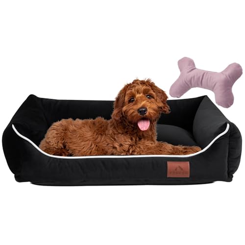 FUUFEE Hundebett S | Hundesofa für Kleine Hunde 60 x 40 cm | Waschbar Hundebett | Abnehmbarer Bezug Mit Reissverschluss Waschbar | Ideal Für Kleine Hunde Und Katzen |Schwarz FUUFEE Hundebett S | Hundesofa für Kleine Hunde 60 x 40 cm | Waschbar Hundebett | Abnehmbarer Bezug Mit Reissverschluss Waschbar | Ideal Für Kleine Hunde Und Katzen |Schwarz von FUUFEE