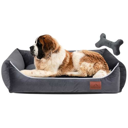 FUUFEE Hundebett XL | Hundesofa für Sehr Große Hunde 120 x 90 cm | Waschbar Hundebett | Abnehmbarer Bezug Mit Reissverschluss | Tiefgrün FUUFEE Hundebett XL | Hundesofa für Sehr Große Hunde 120 x 90 cm | Waschbar Hundebett | Abnehmbarer Bezug Mit Reissverschluss | Tiefgrün von FUUFEE