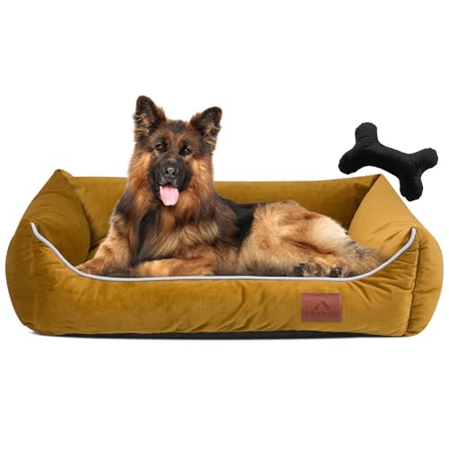 FUUFEE Hundebett XL | Hundesofa für Sehr Große Hunde 120 x 90 cm | Waschbar Hundebett | Abnehmbarer Bezug Mit Reissverschluss | Würzig FUUFEE Hundebett XL | Hundesofa für Sehr Große Hunde 120 x 90 cm | Waschbar Hundebett | Abnehmbarer Bezug Mit Reissverschluss | Würzig von FUUFEE