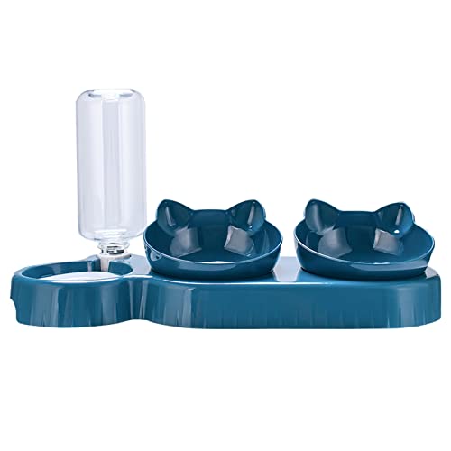 Erhöhter Futternapf mit auslaufsicherem Wasserspender für Haustiere, Wassernapf von FUUGlan