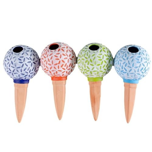 FUUGlan 4 Stück Bewässerungsspikes Terrakotta Bewässerungsstäbe Blume Pflanzgefäß Einsatz Automatische Wasserbewässerung Gerät für Zimmerpflanzen Bewässerungsstäbe FUUGlan 4 Stück Bewässerungsspikes Terrakotta Bewässerungsstäbe Blume Pflanzgefäß Einsatz Automatische Wasserbewässerung Gerät für Zimmerpflanzen Bewässerungsstäbe von FUUGlan