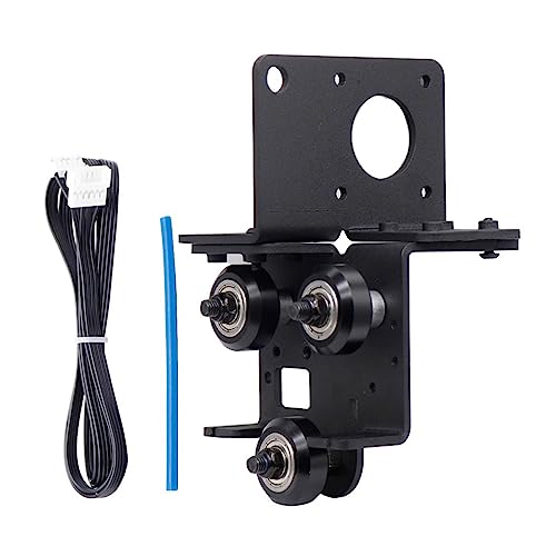FUUGlan Für Ender3 Gear Extruder Halterung, Metallplatte, Upgrade für ShortRange DoubleGear Extrusionshalterung mit Riemenscheiben von FUUGlan