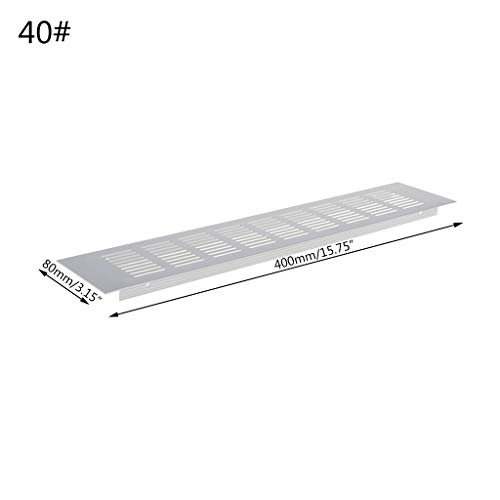 FUUGlan Lüftungsgitter aus Aluminiumlegierung, atmungsaktiv, rechteckig, für Küche, Schlafzimmer, 15–50 cm, Mehrzweck-Lüftungsgitter FUUGlan Lüftungsgitter aus Aluminiumlegierung, atmungsaktiv, rechteckig, für Küche, Schlafzimmer, 15–50 cm, Mehrzweck-Lüftungsgitter von FUUGlan