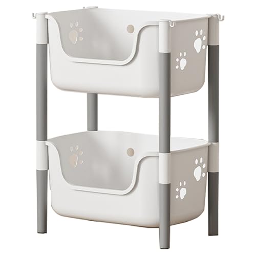 FUUGlan Mehrschichtiger Aufbewahrungs-Organizer mit praktischem Aufbewahrungsturm mit leichtgängigem Rollen, für Bewegung von Raum zu Raum, Küchenregal von FUUGlan