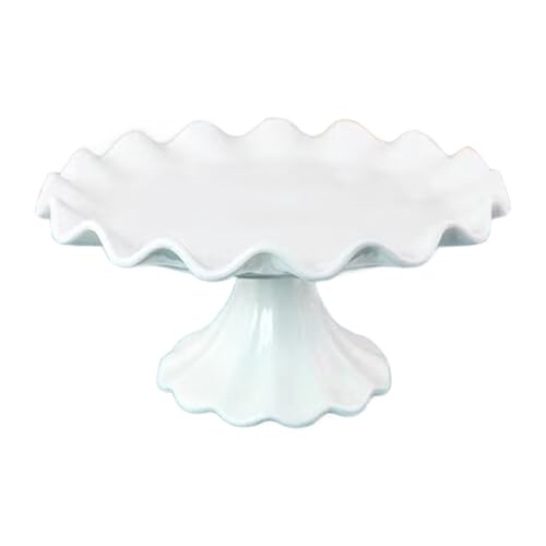 Stabiles Keramik-Serviertablett mit hohem Fuß, Keramik-Dessertständer zum Präsentieren von Kuchen bei besonderen Anlässen von FUUGlan