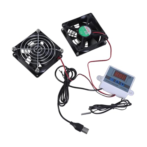 Vielseitiger USB-Schrank-Kühlventilator mit Temperaturregelung für Heimkino, Pflanzenhaus, MultiSpeed-Controller, Ventilator, verstellbarer Thermostatventilator von FUUGlan