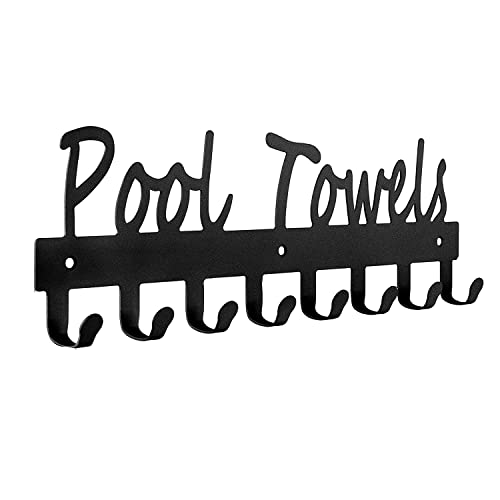 FUUIE Pool Handtuchhaken für Badezimmer Wandhalterung Handtuchhalter Handtuchhalter Kohlenstoffstahl Organizer Indoor Outdoor für Handtuch von FUUIE