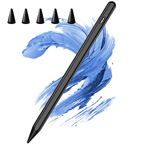 iPad Stift,Stylus Stift für iPad2018–2023(10/9/8/7/6th),Eingabestift kompatibel mit Apple iPad Pro 11 und 12,9 Zoll, iPad Mini 6./5.Generation,iPad Air 3/4/5 (Schwarz Touch-Schalter) von FUWANG