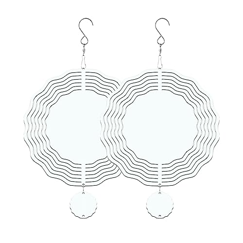 FUWIND 2er-Pack 8-Sublimations-Windspinner-Rohlinge, Doppelseitige 3D-Sublimationswindkraft-Kinetische Skulptur für Den Garten FUWIND 2er-Pack 8-Sublimations-Windspinner-Rohlinge, Doppelseitige 3D-Sublimationswindkraft-Kinetische Skulptur für Den Garten von FUWIND