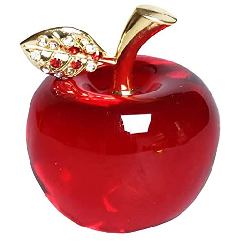FUWIND Weihnachten Kristall Apfel Glas Dekoration Auto Ornamente Kristall Miniatur Souvenir Geschenke von FUWIND