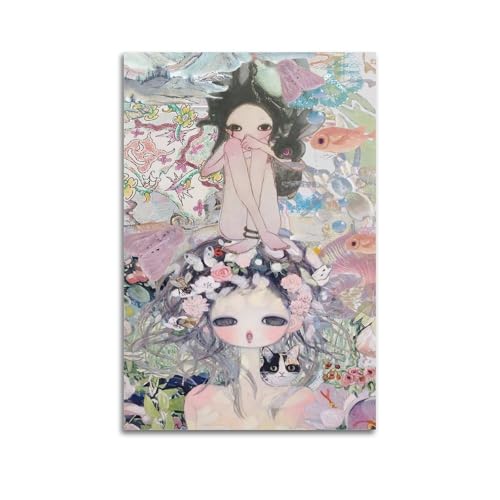 FUWKKZM Künstler-Poster Aya Takano, dekoratives Gemälde, Leinwand, Wandkunst, Wohnzimmer, Poster, Schlafzimmer, Gemälde, ungerahmt, 20 x 30 cm von FUWKKZM