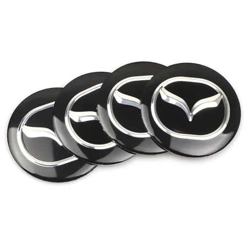 4 Stück Auto Nabendeckel Aufkleber, Radnabenabdeckung-Logo für Mazda Atez 6 GH GG Gi 3 Angksela BK CX 5 4 7 8 56mm, Nabenkappen Abzeichen Sticker, Felgen Aufkleber 4 Stück Auto Nabendeckel Aufkleber, Radnabenabdeckung-Logo für Mazda Atez 6 GH GG Gi 3 Angksela BK CX 5 4 7 8 56mm, Nabenkappen Abzeichen Sticker, Felgen Aufkleber von FUWUDI