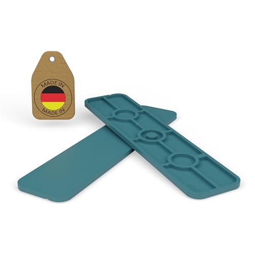 100 Stück Abstandshalter Kunststoff, Verglasungsklötze, 100mm x 24mm x 1mm-6mm, Unterlegplatten Distanzplättchen Kunststoffplatte Ausgleichsplättchen Unterlegkeile Möbel Fensterkeile (Dicke: 2mm) von FUX