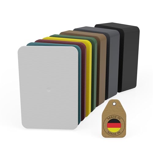 FUX 160 Stück Abstandshalter Kunststoff Set 60 x 40 x 1,5-20mm Verglasungsklötze Sortiment Klötzchen Unterlegplatten Distanzplättchen Kunststoffplatte Ausgleichsplättchen Fensterkeile von FUX